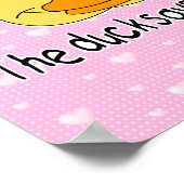 Duck Says Quack Poster (Ecke)
