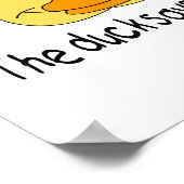 Duck Says Quack Poster (Ecke)