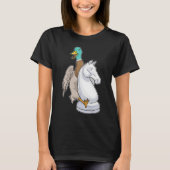 Duck Schach Knight Schach T-Shirt (Vorderseite)