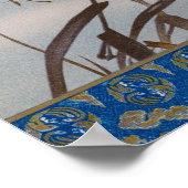 Duck Schwimmen im See Poster (Ecke)