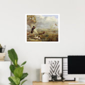 Duck Shooting (Öl auf Leinwand) Poster (Heimbüro)