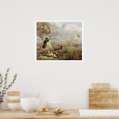 Duck Shooting (Öl auf Leinwand) Poster (Küche)