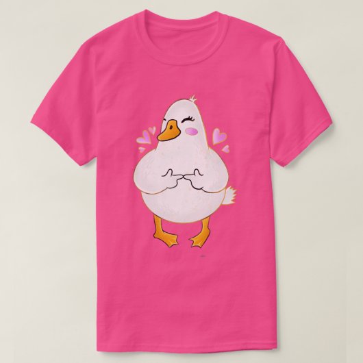Duck Shy Fingers T-Shirt (Design vorne)