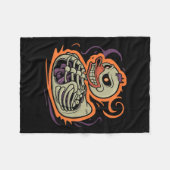 Duck Skeleton Rubber Duckie Costume Party Fleecedecke (Vorderseite (Horizontal))