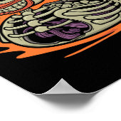 Duck Skeleton Rubber Duckie Costume Party Poster (Ecke)