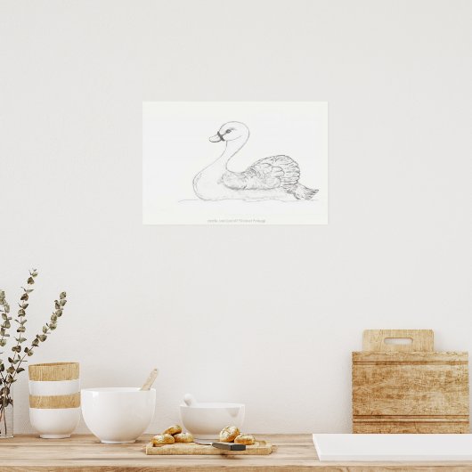 Duck Sketch Poster (Küche)