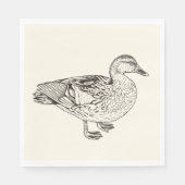 Duck Sketch Serviette (Vorderseite)