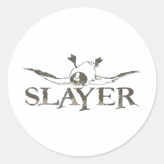 DUCK SLAYER RUNDER AUFKLEBER (Vorderseite)
