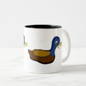 Duck Smile Zweifarbige Tasse (VorderseiteRechts)