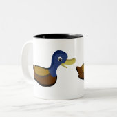 Duck Smile Zweifarbige Tasse (Vorderseite Links)