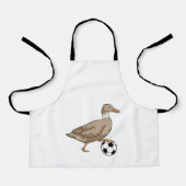Duck Soccer Player Soccer Schürze (Vorderseite)