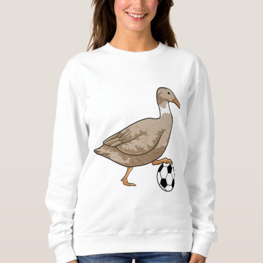 Duck Soccer Player Soccer Sweatshirt (Vorderseite)