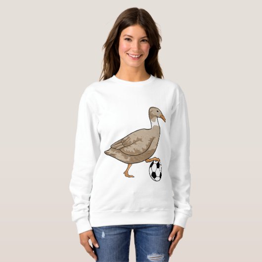 Duck Soccer Player Soccer Sweatshirt (Vorne ganz)