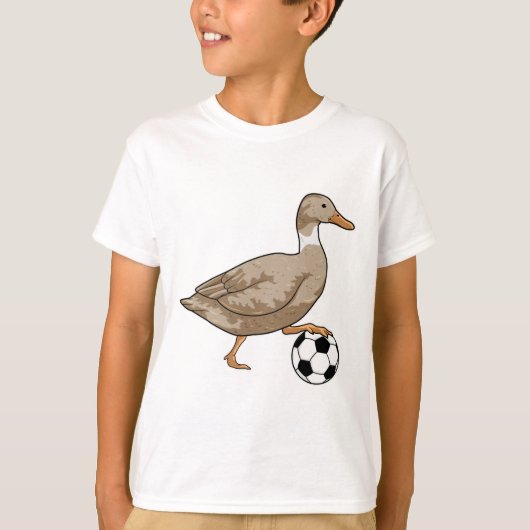 Duck Soccer Player Soccer T-Shirt (Vorderseite)