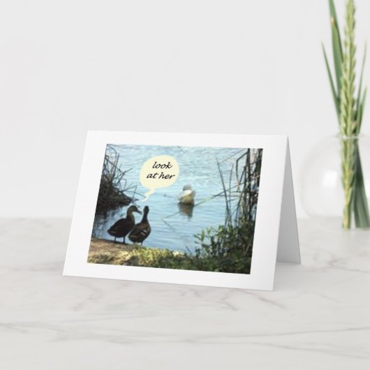 DUCK SPASS=NICHT VERLASSEN/VERGESSEN KARTE (Vorderseite)