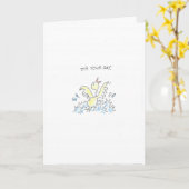 Duck Splashing. Geburtstag Karte (Gelbe Blume)