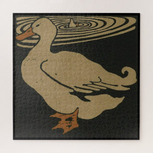 Duck - Square Animals Illustration Jigsaw Puzzle