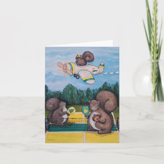 Duck Squirrels-Karte Karte (Vorderseite)