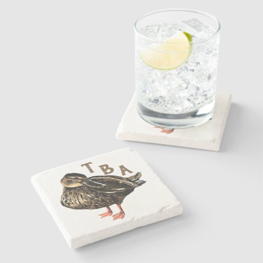 Duck Stone Untersetzer (Seitenansicht)