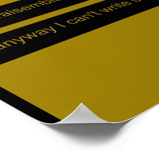 Duck Story ou une une unbeschreibliches Histoire P Poster (Ecke)