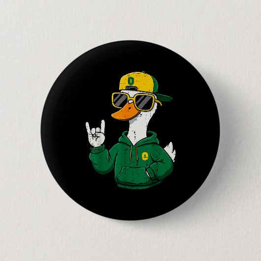 Duck Sungles Boys Girls Youth Teen Kids Men Women Button (Vorderseite)