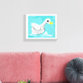 Duck Swimmer Leinwanddruck (Insitu (Wohnzimmer))