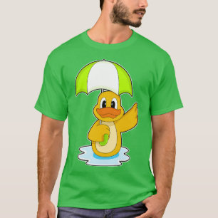 Duck Swimming Regenschirm T-Shirt