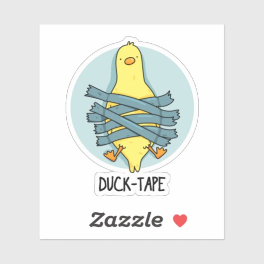 Duck Tape Funny Duct Tape Pun Aufkleber (Blatt)
