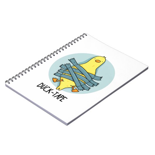 Duck Tape Funny Duct Tape Pun Notizblock (Linke Seite)