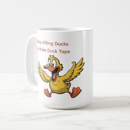 duck tape sarcasm kaffeetasse (Vorderseite Links)