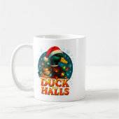 Duck The Halls Funny Christmas Lights Hunting Seas Kaffeetasse (Links)