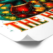 Duck The Halls Funny Christmas Lights Hunting Seas Poster (Ecke)