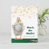 Duck the Halls White Duck Weihnachten (Stehend Vorderseite)