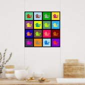 Duck Tile Wallpaper Poster (Küche)