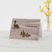 Duck To Water Card Karte (Gelbe Blume)