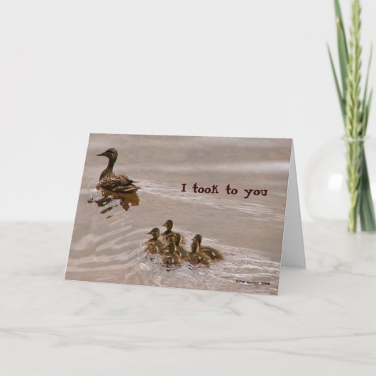 Duck To Water Card Karte (Vorderseite)