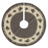 Duck Tree Skirt Polyester Weihnachtsbaumdecke (Vorderseite)