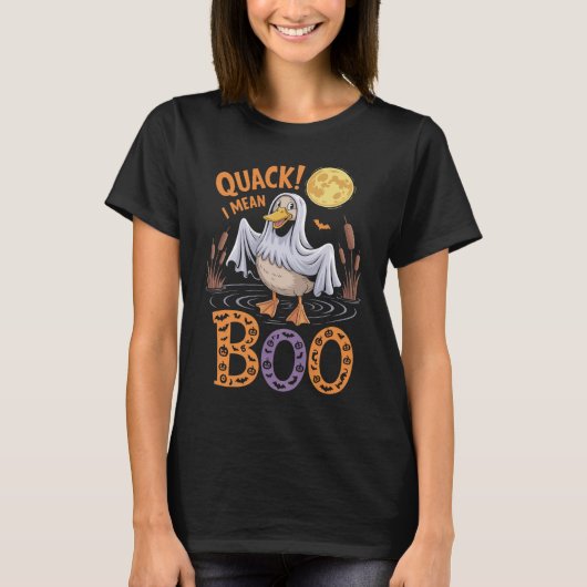 Duck Trick oder Treat Spooky Halloween T-Shirt (Vorderseite)