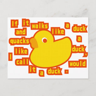 Duck_Typing Postkarte