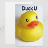 Duck U Briefpapier (Vorne/Hinten)