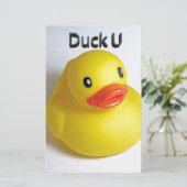 Duck U Briefpapier (Stehend Vorderseite)