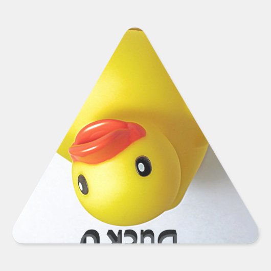 Duck U Dreieckiger Aufkleber (Vorderseite)