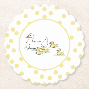 Duck- und Duckling-Babydusche Untersetzer
