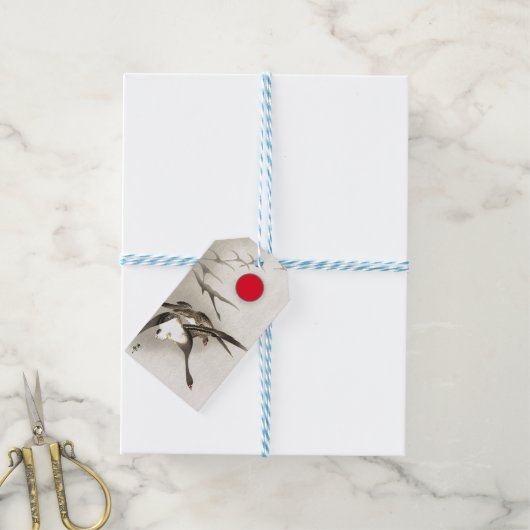 DUCK UND RED MOON - Geschenkmarke Geschenkanhänger (Mit Garn)