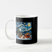 Duck Van Gogh Style Starry Night Weihnachtsfest Kaffeetasse (Links)