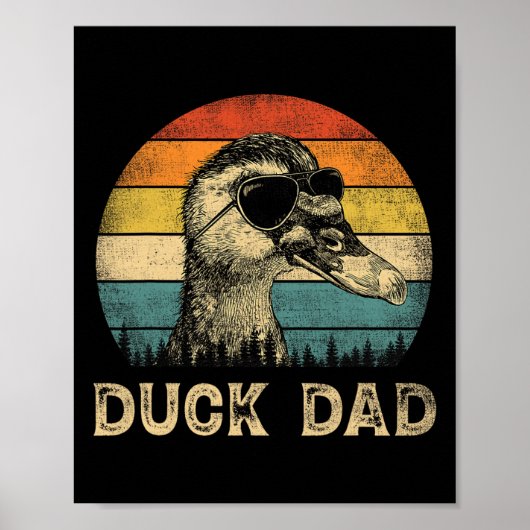 Duck Vater Duck Lovers Daddy Vatertag Poster (Vorne)