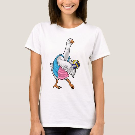 Duck Volleyball-Spieler Volleyball T-Shirt (Vorderseite)