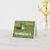 DUCK WADDLES, UM GLÜCKLICHEN GEBURTSTAG ZU SAGEN KARTE (Gelbe Blume)