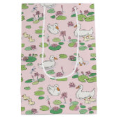 Duck Wasserlilie Gift Bag Mittlere Geschenktüte (Rückseite)