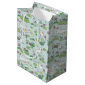 Duck Wasserlilie Gift Bag Mittlere Geschenktüte (Vorderseite Schrägansicht)